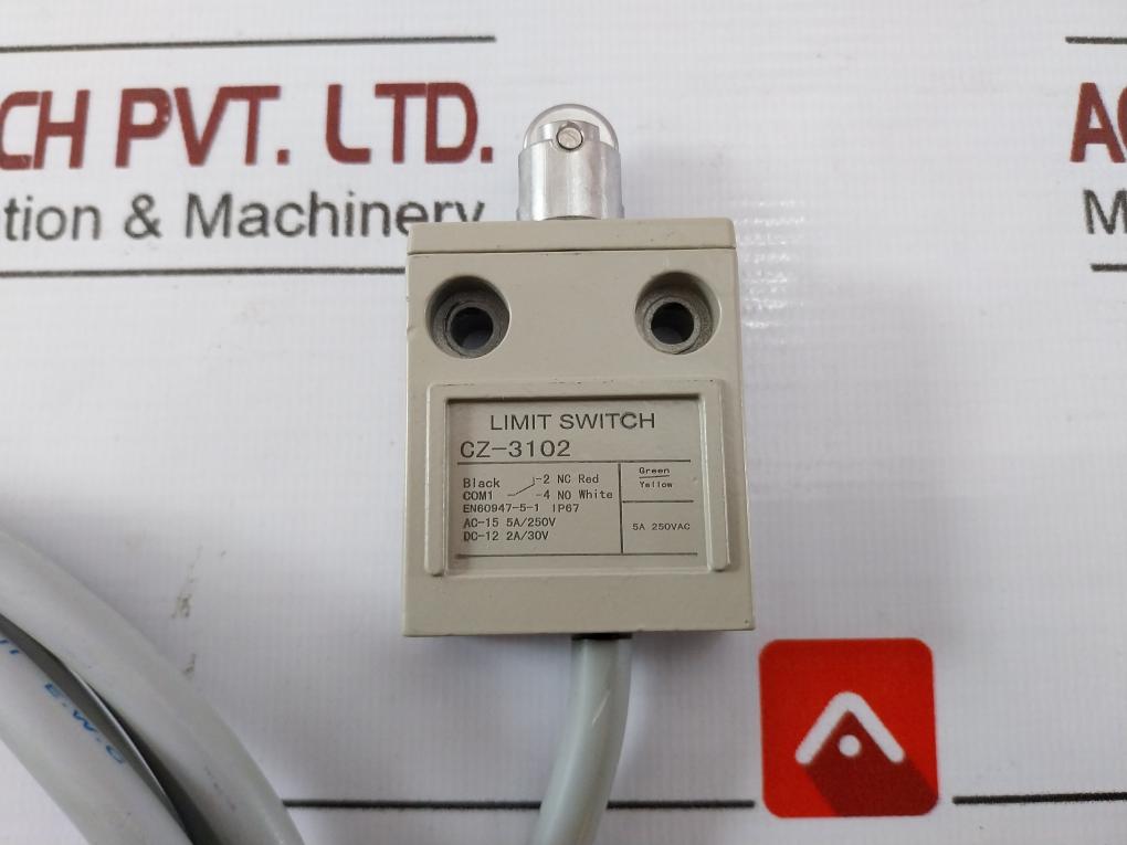Cz-3102 Limit Switch En60947-5-1 Ac-15 5A/250V Dc-12 2A/30V Ip67