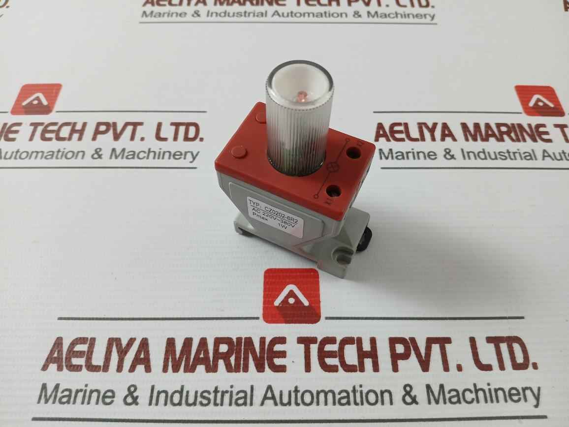 Cz Cz0202-6R2 Base Mounted Contact Block With Light