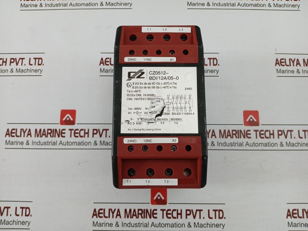 Cz Electric Cz0512-bdi/12A/05-0 Explosion-proof Miniature Relay Module 690V