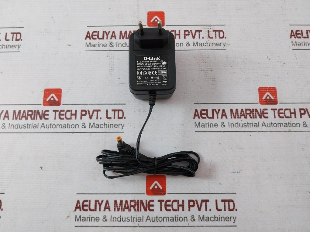 D-link Am-0751000V Ac/Dc Adapter 220-240V-50Hz 120Ma 0607C
