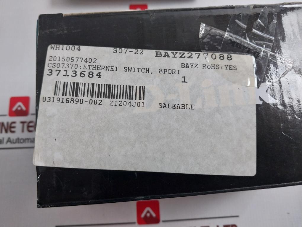 D-link Des-1008D 8-port Fast Ethernet Switch Ees1008Db...L1E, Cs07370 H/W Ver:L1