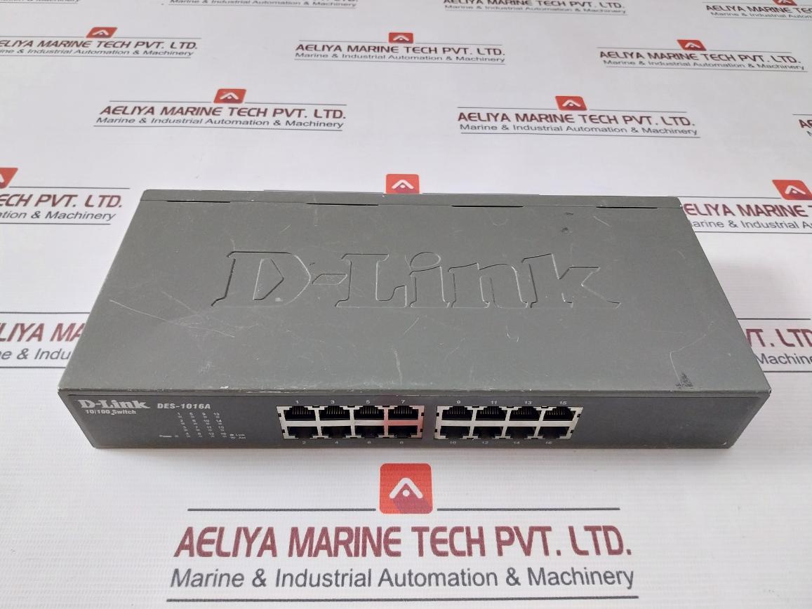 D-link Des-1016A Mbps Switch 10/100 100-240Vac 50-60Hz 0.07A