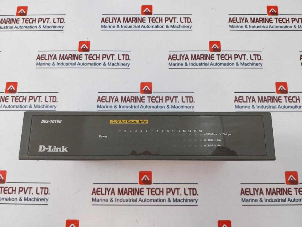 D-link Des-1016D Ethernet Unmanaged Desktop Switch 100-240Vac 50-60Hz