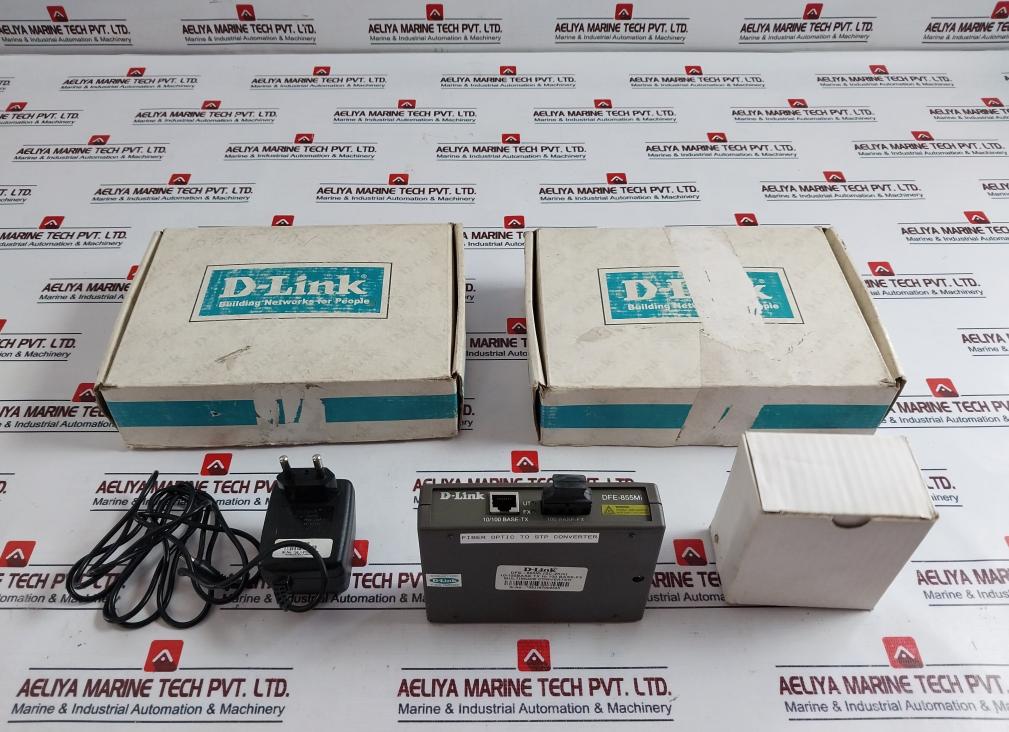 D-link Dfe-855mi Ethernet Multimode Media Converter + Adaptor