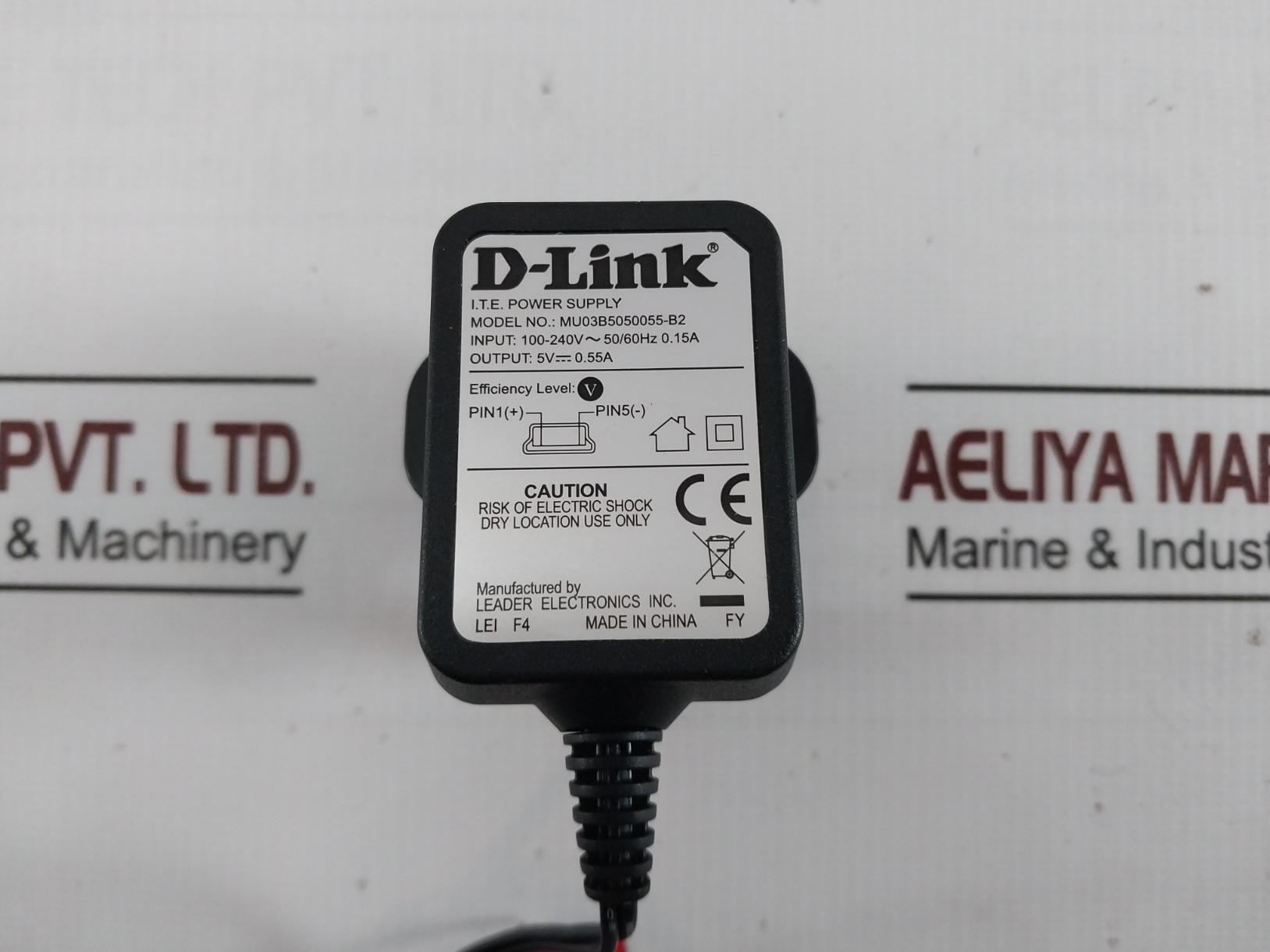 D-link Mu03B5050055-b2 I.T.E Adapter Power Supply Charger 100-240V 50/60Hz 0.15A