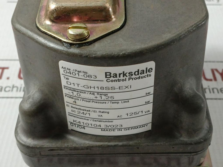 D1T-gh18Ss-exi Barksdale 793231344 Pressure Switch Eex
