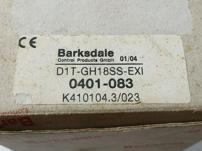 D1T-gh18Ss-exi Barksdale 793231344 Pressure Switch Eex