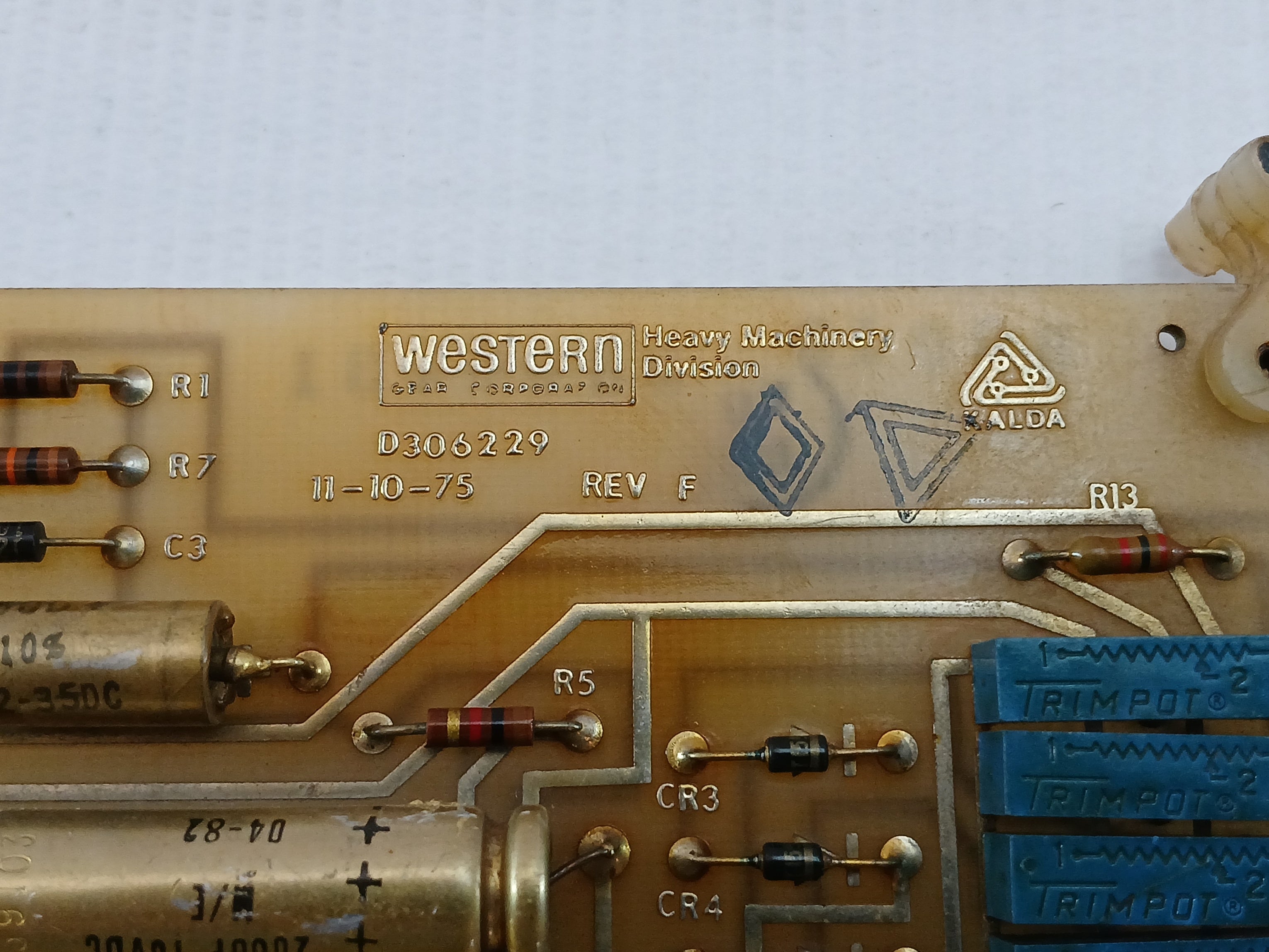 D306229 Signal Processing Unit Pcb Western