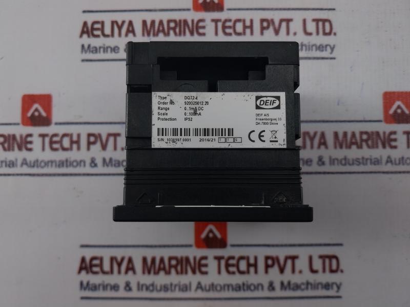 Deif Dq72-x Analog Panel Ammeter 0-100 Ma Quadratic Measurement 920025012.20