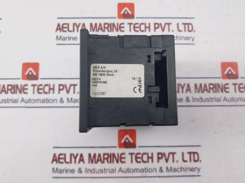 Deif Dq72-x Analog Panel Ammeter 0-100 Ma Quadratic Measurement 920025012.20