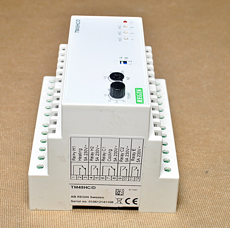 Regin Tm45Hc/D Step Thermostat 24V Ac Or 230V Ac