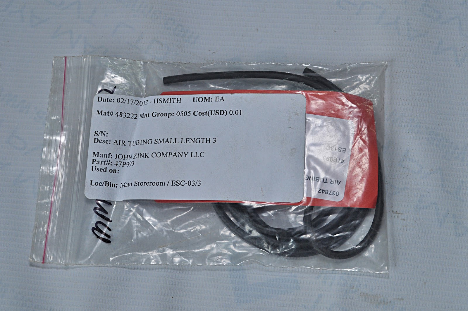 John Zink 47P993 Air Tubing