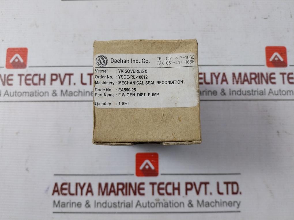 Daehan Ea560-25 Mechanical Seal 40Mssm
