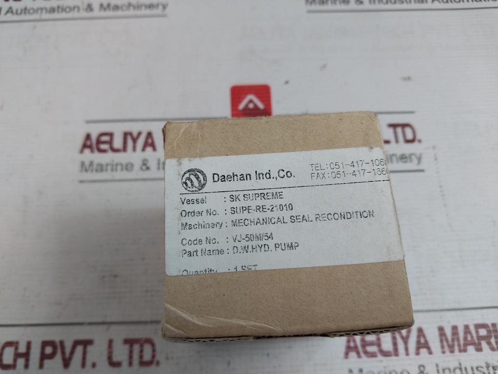 Daehan Supe-re-21010 Mechanical Seal Recondition Set Vj-50M/54