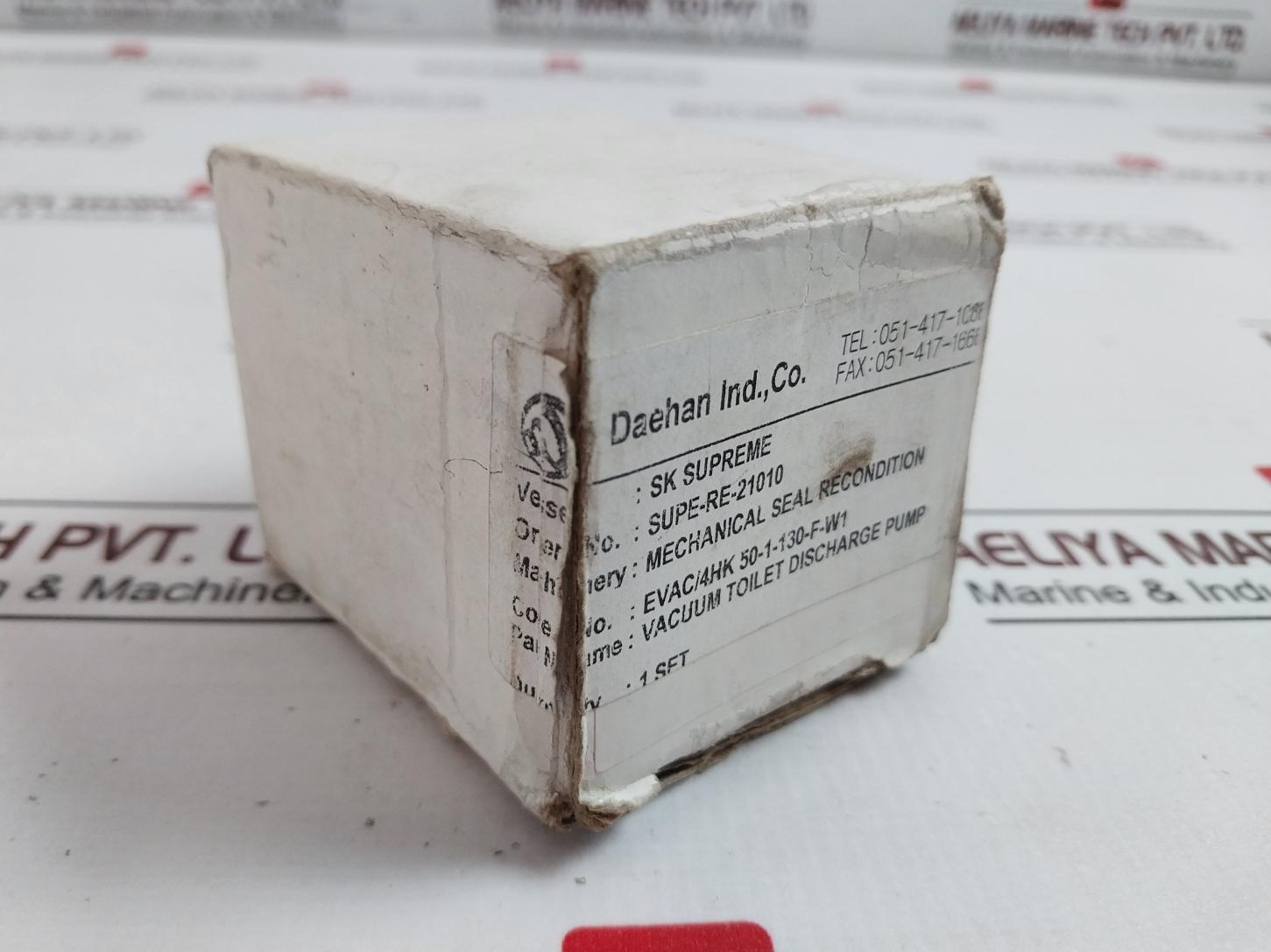 Daehan Supe-re-21010 Mechanical Seal Set For Vacuum Toilet Discharge Pump Evac