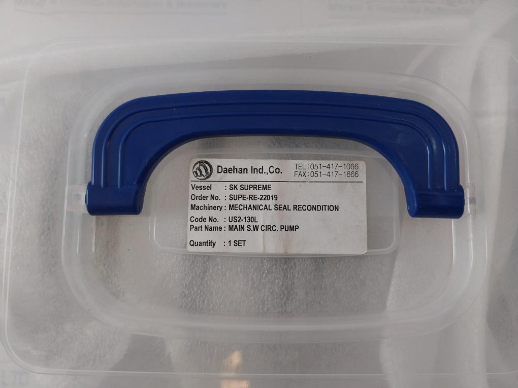 Daehan Supe-re-22019 Mechanical Seal Set F/ Aux Desuperheater Feed Water Pump