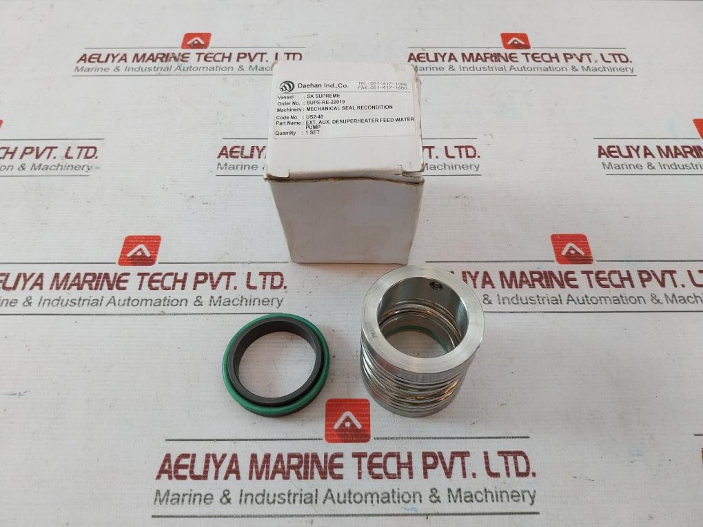 Daehan Supe-re-22019 Mechanical Seal Set For Aux Desuperheater Feed Water Pump