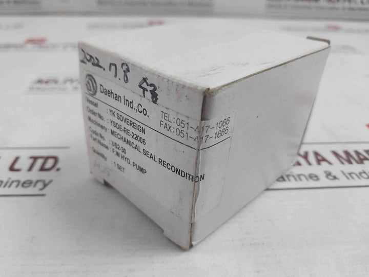 Daehan Us2-30 Mechanical Seal Ysoe-re-22006,H 000 5 934