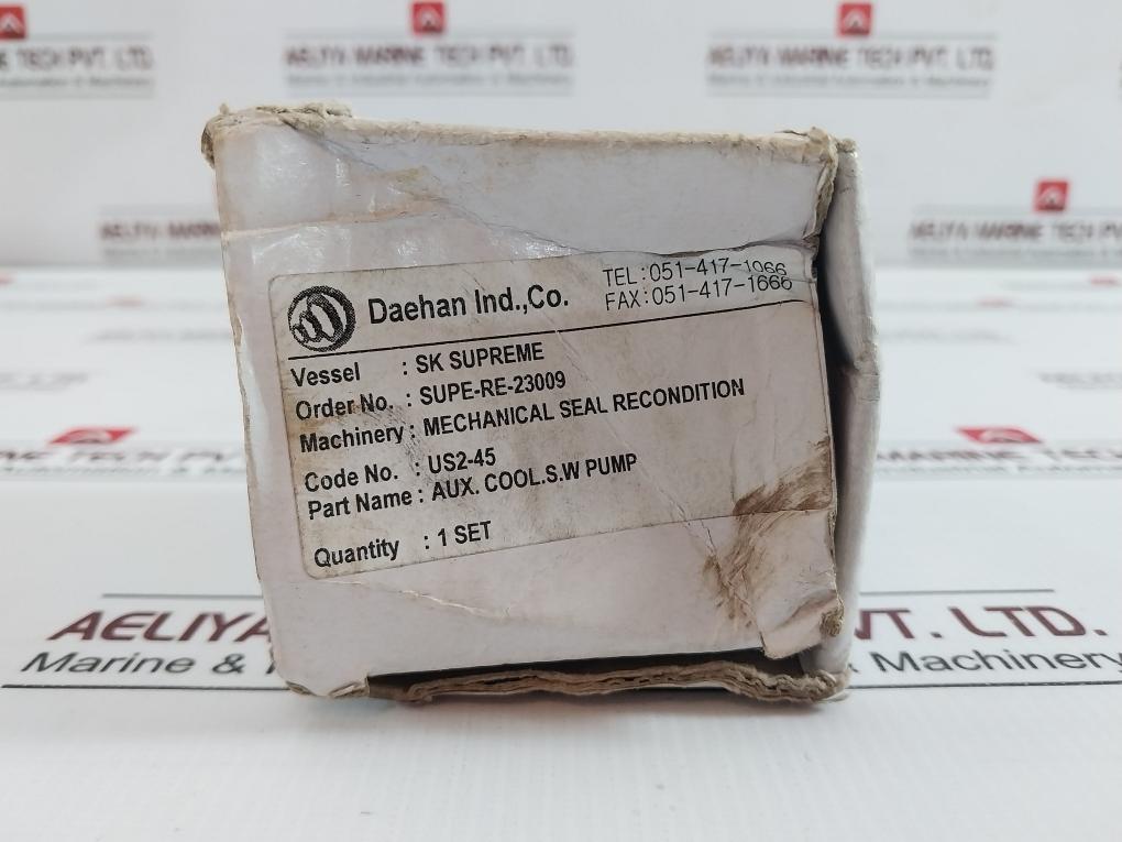 Daehan Us2-45 Mechanical Seal Recondition Set Supe-re-23009 Lh-0036023