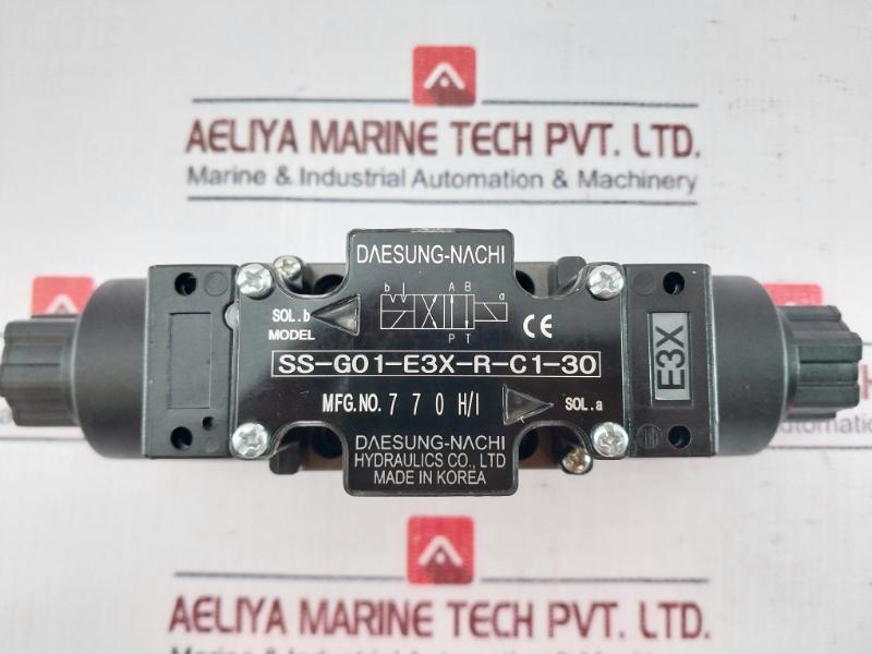 Daesung-nachi Ss-g01-e3X-r-c1-30 Solenoid Valve Set For Oil Hydraulic Equipment