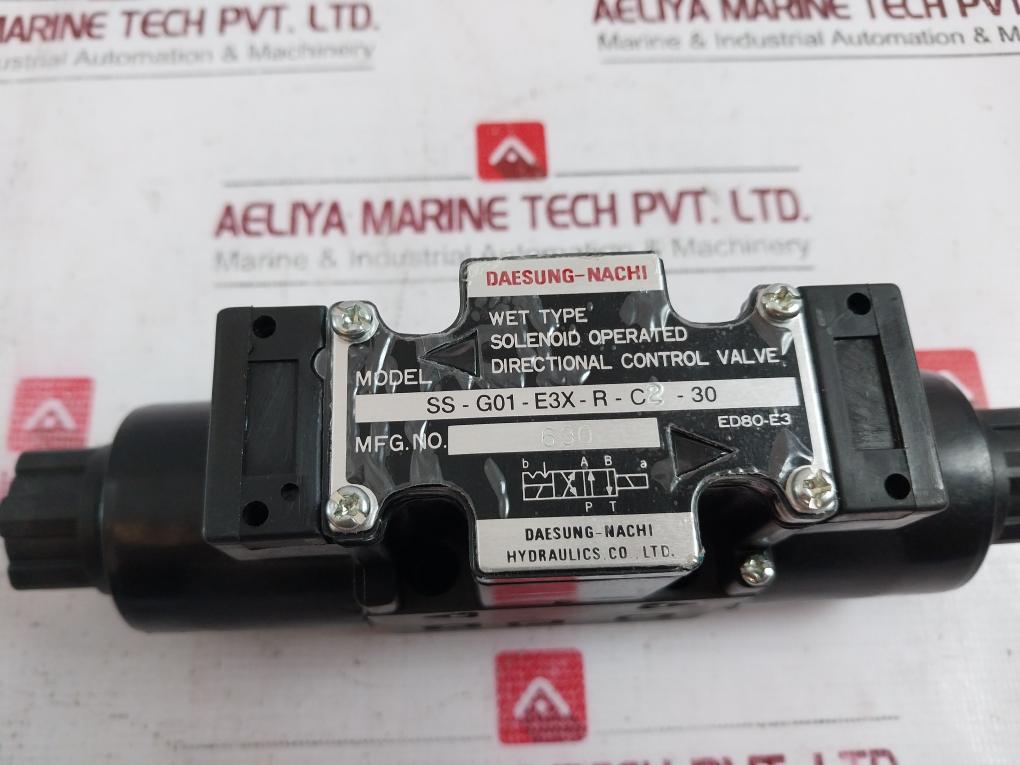 Daesung-nachi Ss-g01-e3X-r-c2-30 Solenoid Hydraulic Directional Control Valve