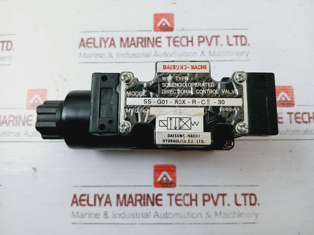 Daesung-nachi Ss-g01-h3X-r-c2-30 Solenoid Hydraulic Directional Control Valve