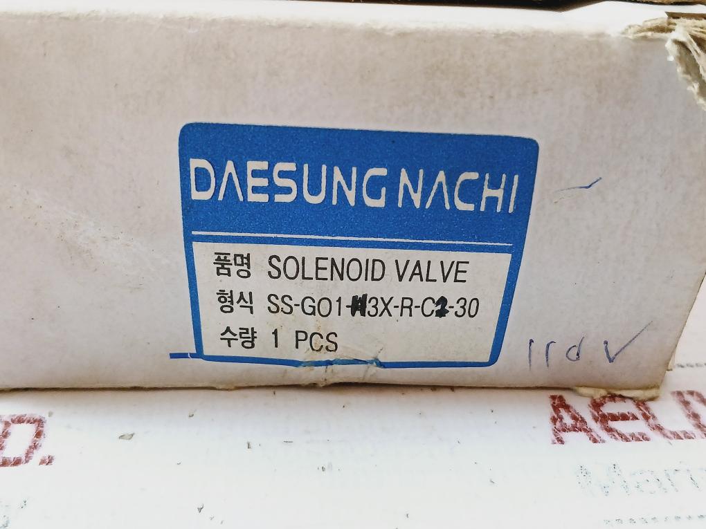 Daesung Nachi Ss-g01-e3X-r-c2-30 Solenoid Operated Transfer Control Valve Ac100V