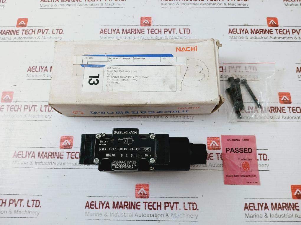 Daesung Nachi Ss-g01-e3X-r-c2-30 Solenoid Operated Transfer Control Valve Ac100V