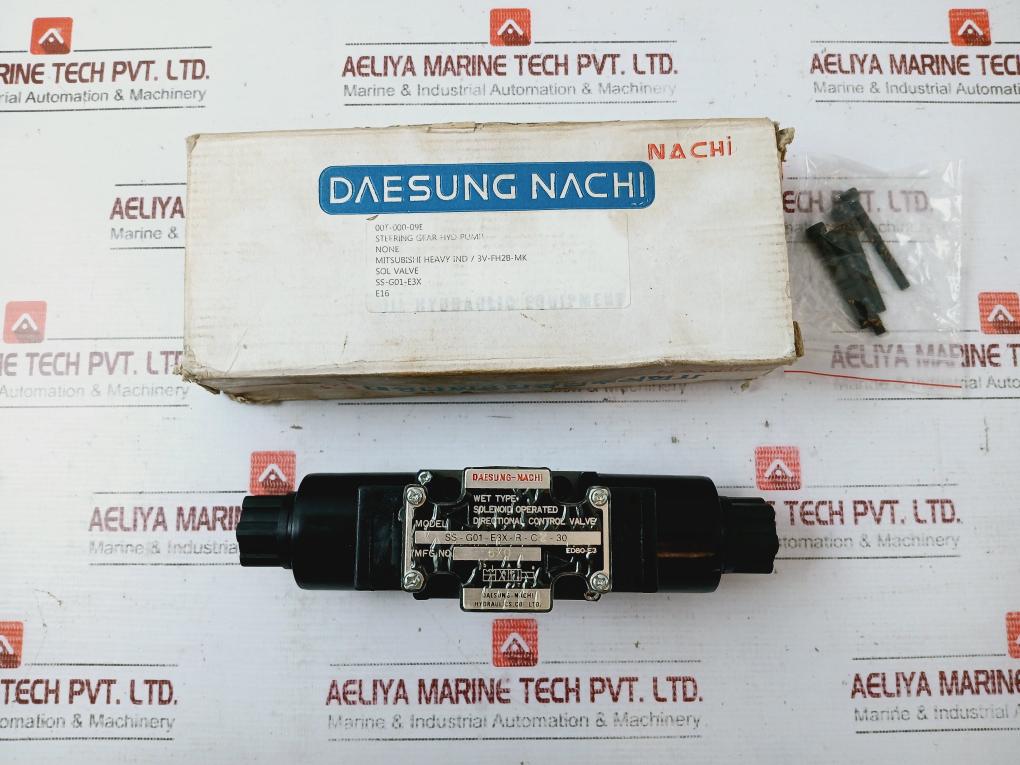 Daesung Nachi Ss-g01-e3X-r-c230 Solenoid Hydraulic Directional Control Valve 6X0