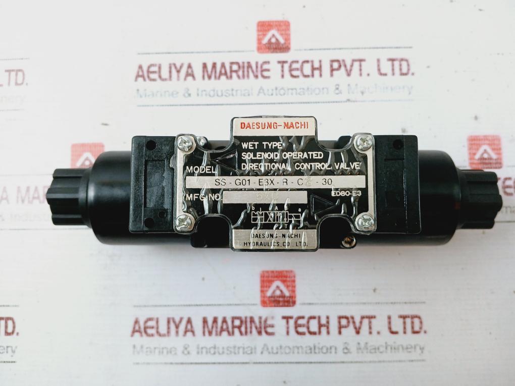 Daesung Nachi Ss-g01-e3X-r-c230 Solenoid Hydraulic Directional Control Valve 6X0