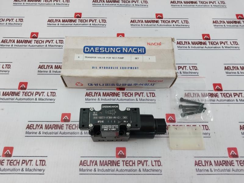 Daesung Nachi Ss-g0 1-h3X-r-c1-30 Hydraulic Transfer Solenoid Valve 50/60Hz