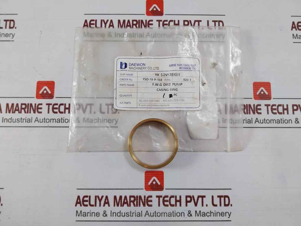 Daewon 020-1 Casing Ring For F.W.G Dist Pump 40X1"Mssm 05L-000-004