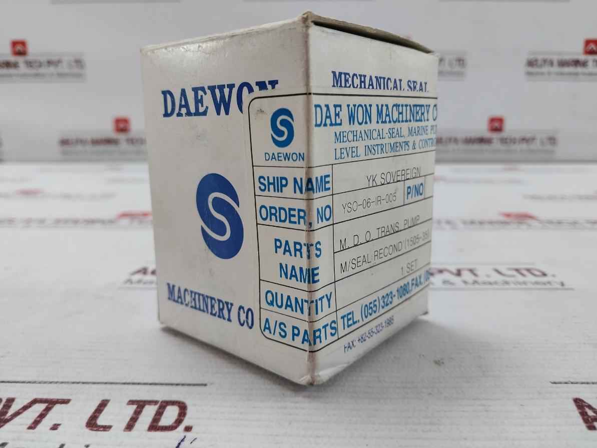 Daewon 1505-35 Mechanical Seal Set For M.D.O. Transfer Pump Yso-06-ir-005
