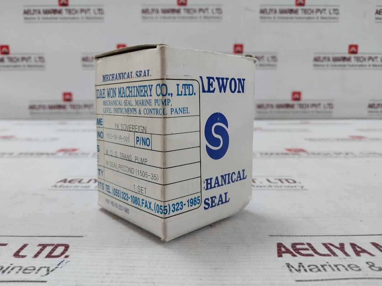 Daewon 1505-35 Mechanical Seal Set For M.D.O. Transfer Pump Yso-06-ir-005