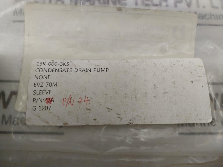 Daewon 24 Condensate Drain Pump No 1 Sleeve Sup-15-p-161