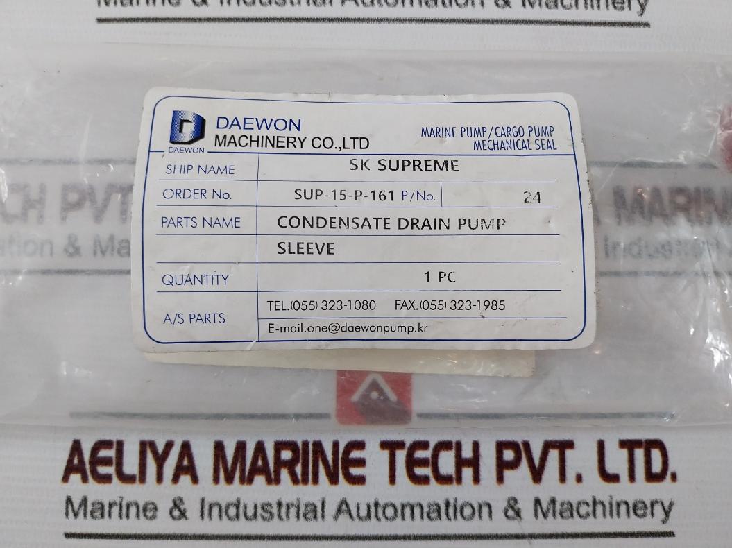 Daewon 24 Condensate Drain Pump No 1 Sleeve Sup-15-p-161
