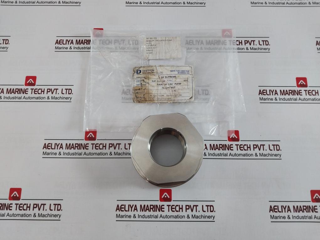 Daewon Cvf1000Lm Main Sw Circulation Pump Sleeve Nut 351 G 1107 187-000-3Yx