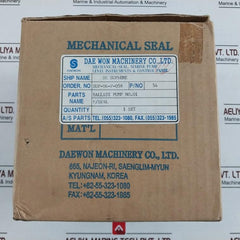 Daewon Machinery 54 Mechanical Seal Set Sup-06-p-058