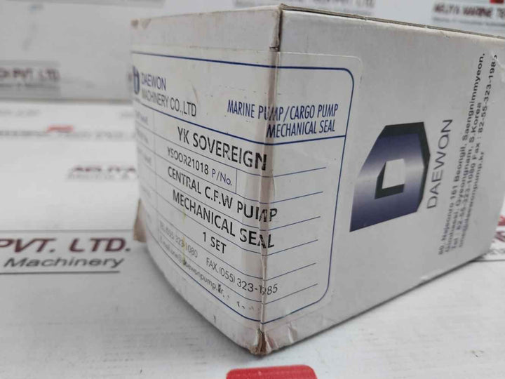Daewon Mechanical Seal Set For Central C.F.W Pump Ysoor21018