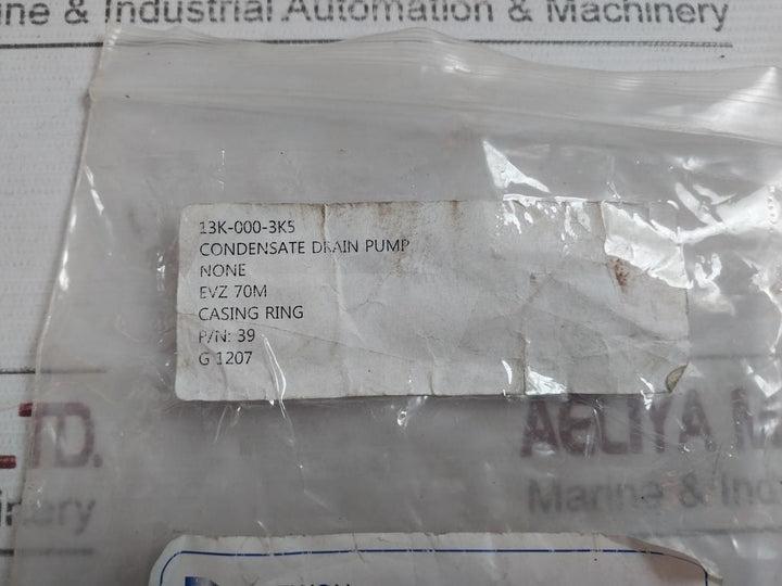 Daewon Sup-15-p-161 Condensate Drain Pump Casing Ring 13K-000-3K5 Evz 70M