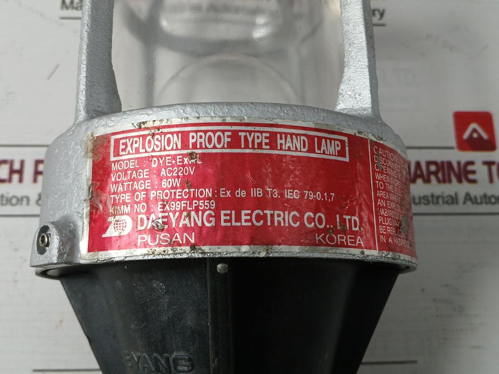 Daeyang Dye-exhl Explosion Proof Type Hand Lamp Ac220V 60W