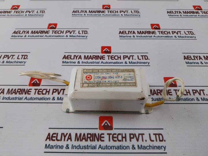 DAEYANG ELECTRIC KSC 8102 Magnetic Ballast 220V 60HZ