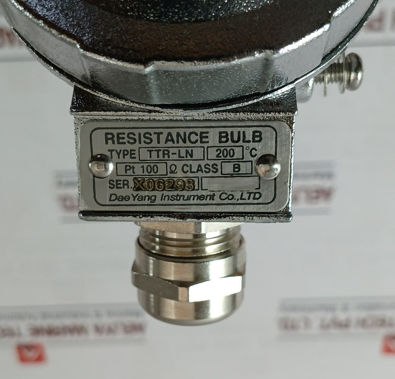 Daeyang Instrument Ttr-ln Resistance Bulb 75-mm Pt 100 Ω Class B