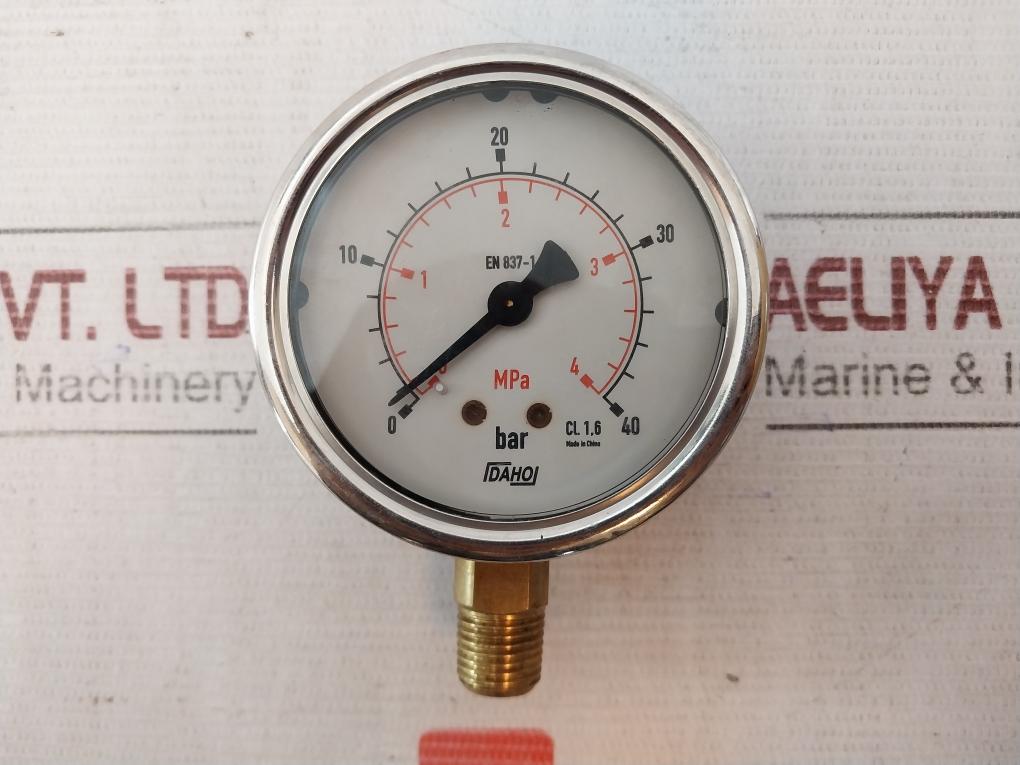 Daho En 837-1 Pressure Gauge 0-4 Mpa Cl 1.6