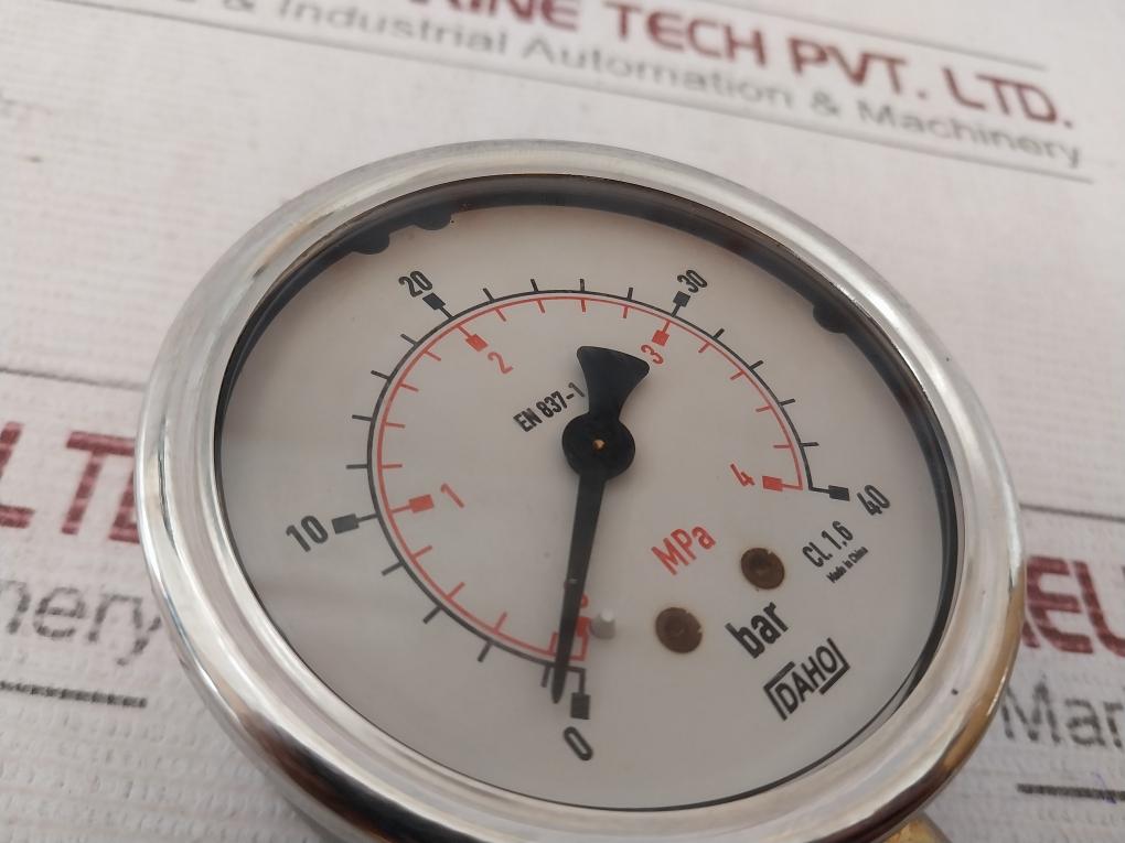 Daho En 837-1 Pressure Gauge 0-4 Mpa Cl 1.6
