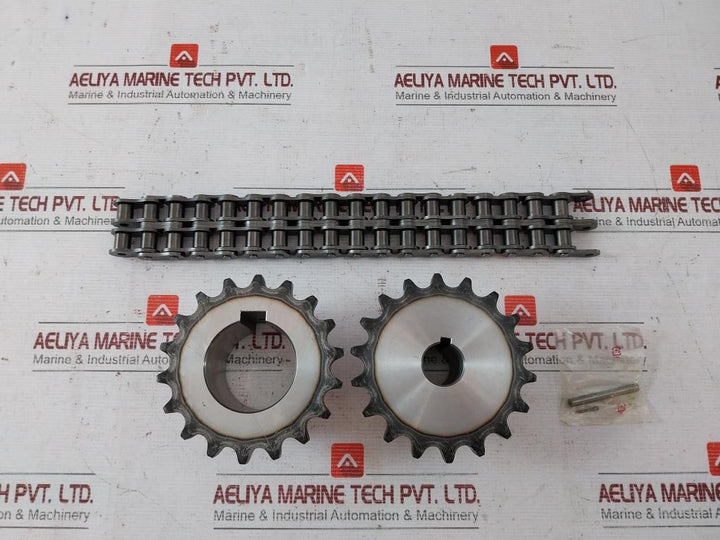 Daido Kogyo C-6018 Roller Chain Shaft Coupling Case Set 0Rk-000-032 F2108