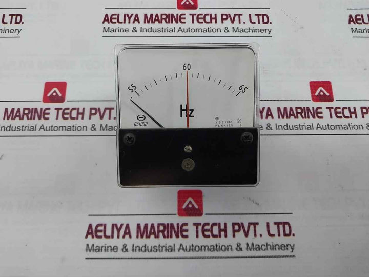 Daiichi Jis C 1102 Frequency Meter 55 To 65Hz Rat.110V