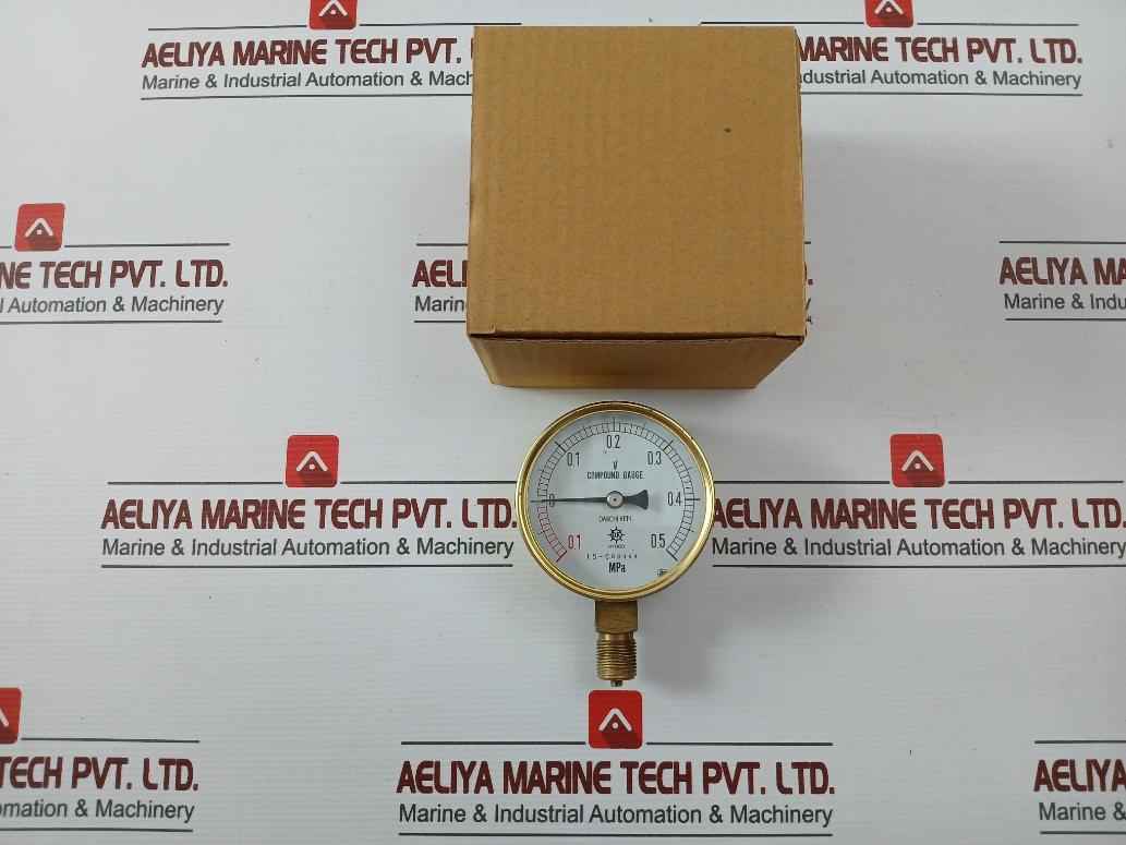 Daiichi Keiki 15-c09064 Compound Gauge -0.1 To 0.5 Mpa