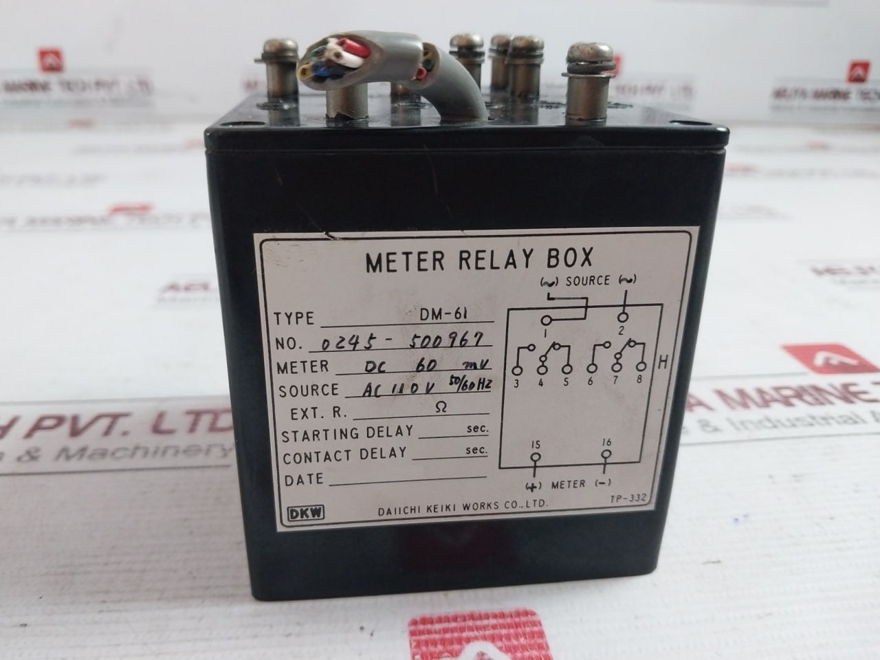 Daiichi Keiki Dm-61 Meter Relay Box 0245-500967 Ac 110V 50/60Hz