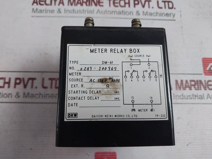 Daiichi Keiki Dm-61 Meter Relay Box 0245-500967